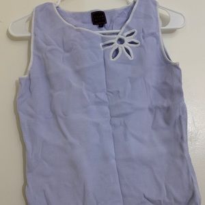 Vintage pastel purple tank with flower design